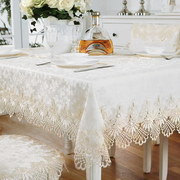 家用欧式蕾丝高档布艺，餐桌茶几桌布，正方形长方形电视柜罩防尘盖布