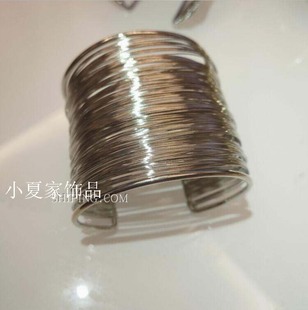 快手同款手镯欧美大牌夸张金属丝，条手镯女时尚，配饰品宽手镯手链