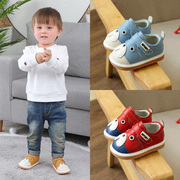男宝宝叫叫鞋女童0-1周岁半婴儿学步鞋防滑软底春秋季幼儿小皮鞋2