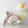 ins韩国儿童彩虹摇摇马木马(马木马)实木玩具婴儿，小宝宝幼儿摇椅拍照道具