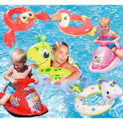夏季儿童游泳圈坐圈宝宝趴圈婴幼儿腋下圈充气水上坐骑1-3-6