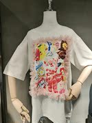 蕾丝公主创意小熊卡通短袖T恤上衣女设计感小众宽松休闲减龄2022