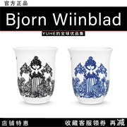 授权丹麦bjornwiinbladcecilia马克杯陶瓷水杯，彩绘杯子