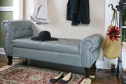 美式布艺沙发凳长换鞋凳卧室床尾，凳床边沙发，服装店欧式简约休息凳