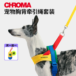 未卡chroma宠物胸背带，牵引绳套装遛狗狗，绳子大中小型犬宠物牵引绳