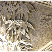 中式浮雕装饰画竹子壁饰玄关画走廊客厅墙饰 竹报平安