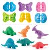 3d彩泥粘土橡皮泥模具工具，套装单卖12色动物印模恐龙diy冰淇淋机