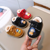 巴拉巴柆男女宝宝雪地靴婴儿软底学步鞋0-1-2岁棉鞋加绒加厚冬季