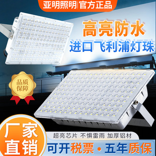 上海亚明led投光灯户外防水厂房车间工地，照明超亮泛光蚂蚁射灯50w