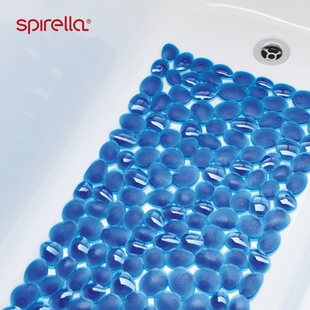 瑞士spirella防滑垫鹅卵石，浴室pvc吸盘淋浴洗澡房浴缸脚垫地垫