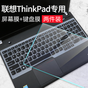 联想ThinkPad黑将S5键盘保护膜E530/C E535 E545轻薄W550/S适用E540笔记本E550电脑屏幕膜c防尘E555套E560垫