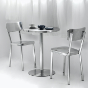 北欧餐桌椅家用高端不锈钢餐椅简约户外椅咖啡厅椅靠背休闲洽谈椅