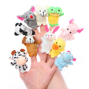 幼儿园故事教具宝宝手偶玩具儿童早教布偶动物手指玩偶婴儿手指偶