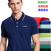 夏季工作服polo衫定制刺绣，翻领短袖t恤团体服广告衫印字图标