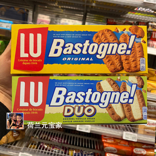 荷兰 LU Bastogne 露怡肉桂焦糖黄油原味饼干杏仁香草味饼干