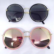 复古圆形太阳眼镜vintage古着嘻哈，swag凹造型，墨镜遮阳镜homea