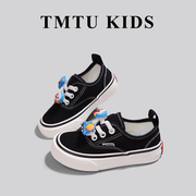TMTU KIDS DIY联名款儿童软底卡通帆布鞋秋冬款男女童一脚蹬板鞋