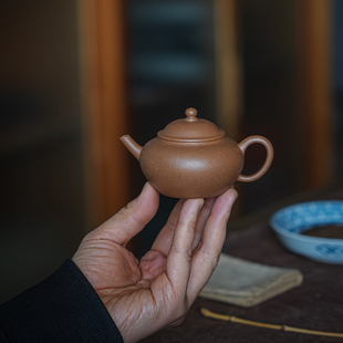宜兴紫砂壶功夫茶茶具手工家用小容量原矿，老段泥善缘水平壶