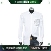 香港直邮versace范思哲男士白色，棉质衬衫长袖衬衫a874152105