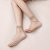 18双超薄0D包芯丝短丝袜女 珍珠棉底防滑脚尖透明隐形水晶短袜子