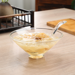 牡丹花茶泡茶碗斗笠玻璃，泡茶碗日式耐热玻璃碗，绿茶泡茶器甜品汤碗