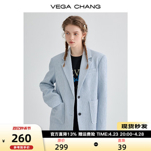 VEGA CHANG休闲小西装女2024年春季通勤ol时尚女士西服外套潮