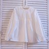 韩国高腰蓬蓬裙娃娃衫长袖衬衫，纯棉全棉花边，白衬衣女风琴褶皱秋装