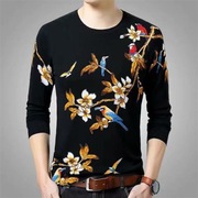 men's chinoiserie long sleeve t-shirt秋季男 士中国风长袖t恤