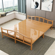 竹床折叠床单人双人床午休午睡简易床家用加固凉床经济竹子硬板床