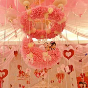 创意婚房布置花球，浪漫婚礼用品结婚装饰拉花婚庆，用品套餐卧室新房