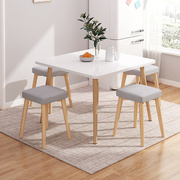 出租房方桌子正方形家用简易小餐桌小户型餐厅快餐桌子餐桌椅组合