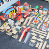 木质小火车磁力电动车轨道男孩木头铁轨积木拼装配件儿童益智玩具