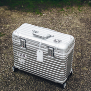 全铝镁合金摄影拉杆箱上翻盖20寸相机箱，横版机长箱男登机行李箱女