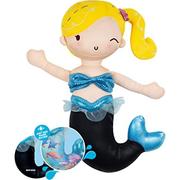 Adora 美人鱼毛绒玩偶 带变色尾巴 - 10 英寸魔法娃娃可泡水蓝色