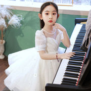 六一儿童节主持人礼服女孩晚礼服公主裙花童婚礼高端钢琴演出服