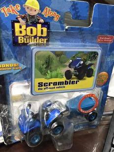 外贸老货bob巴布工程师玩具车合金卡通车多款包装破