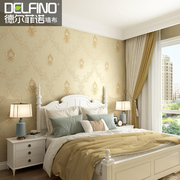 德尔菲诺无缝墙布，现代简约欧式家用卧室刺绣壁布，客厅电视背景墙纸