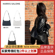 Harris Salome全牛皮大容量单肩手拎斜挎通勤王者包原裝女性