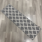 微瑕品处理厨房防滑地垫，防油方形简约现代防污地毯，丙纶机织几何图