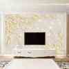 欧式电视背景墙壁纸客厅沙发约大气壁布8无缝环保浮雕影视墙