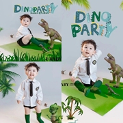 儿童摄影主题服装森林恐龙，世界宝宝周岁照，拍照服装影楼艺术照道具