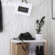 现代简约素色条纹壁纸，家用时尚客厅卧室背景，墙纸绿色灰色北欧风格