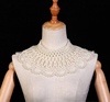 欧美脖颈项链西式复古婚纱，旗袍礼服搭配珍珠，披肩扇形镂空珠串云肩