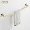 卫生间毛巾杆不锈钢单杆毛巾架，双杆极简轻奢金色浴室置物架免打孔