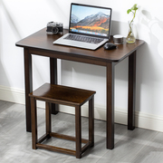 黑胡桃电脑桌台式家用学习写字书桌，实木简约楠竹长方形办公小桌子