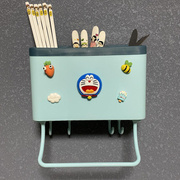 卡通筷子篓家用免打孔置物架壁挂式厨房餐具，收纳盒筷筒架筷子笼