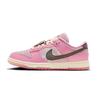 Nike/耐克女鞋Dunk Low Barbie粉色低帮耐磨休闲板鞋 FN8927-621