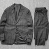 柜1700+仿羊毛呢舒适英伦格子，男士休闲西服，套装商务修身西装西裤