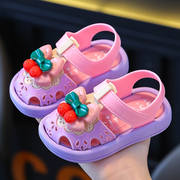 女童凉鞋夏季学步鞋1-3岁宝宝公主，包头鞋婴幼儿2小女孩凉鞋儿童鞋