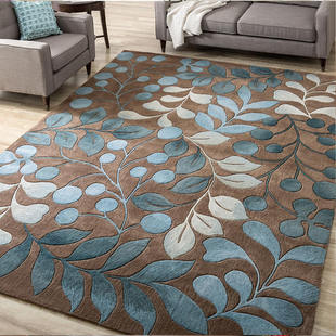 北欧地毯简约现代卧室，满铺可爱客厅茶几沙发，榻榻米床边地垫可定制